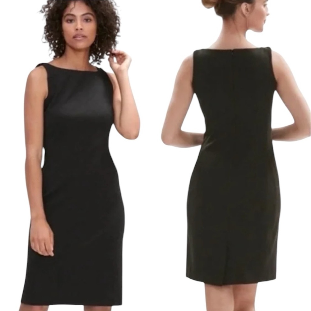 MM. LAFLEUR Lydia Charcoal Gray Sheath Dress Size 16 Bodycon Classic Style